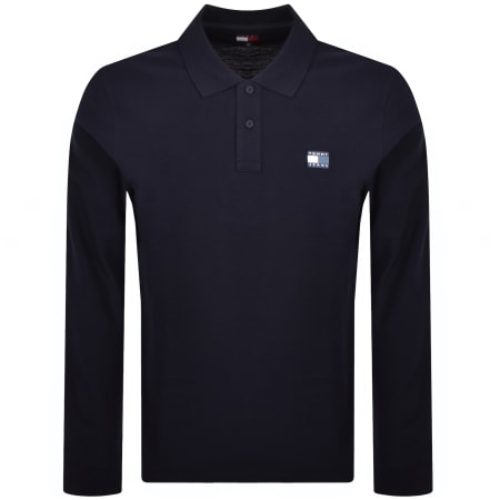 Product image for Tommy Jeans Badge Polo T Shirt Navy