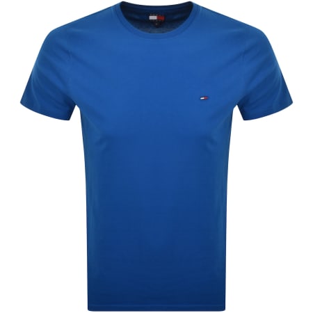Product image for Tommy Jeans Slim Jersey T Shirt Blue