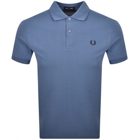 Product image for Fred Perry Plain Polo T Shirt Blue