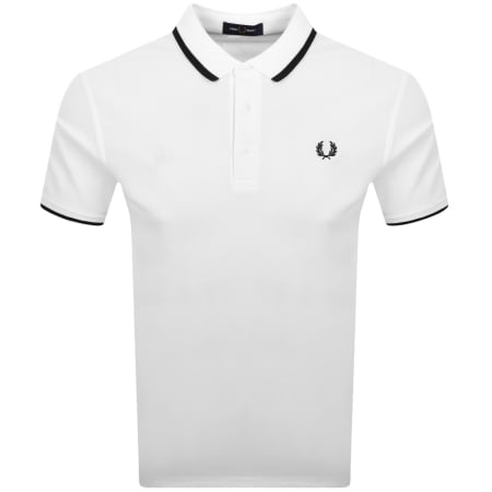 Product image for Fred Perry Tipped Polo T Shirt White