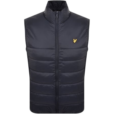 Product image for Lyle And Scott Wadded Gilet Dark Navy