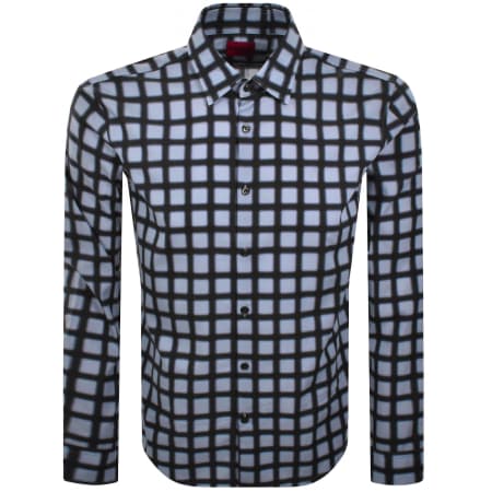 Product image for HUGO Long Sleeved Ermo Shirt Blue