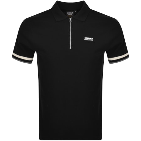 Product image for Barbour International Buxton Polo T Shirt Black