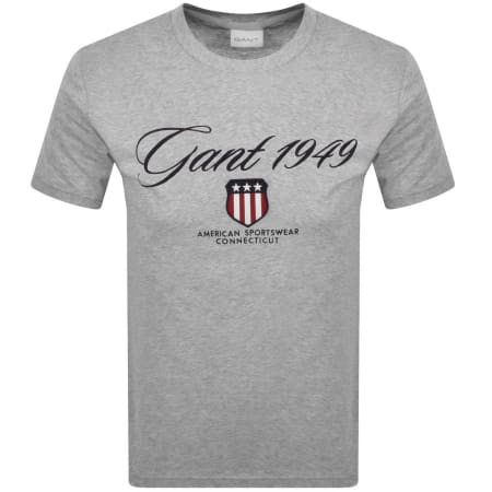 Product image for Gant Graphic T Shirt Grey