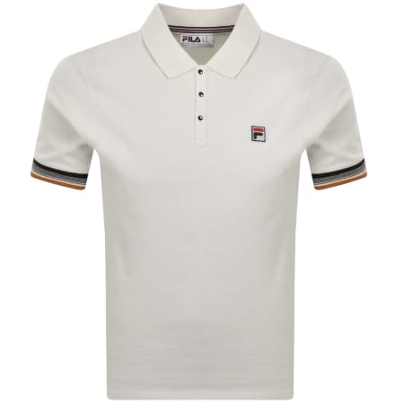 Product image for Fila Cuff Detail Polo Cream