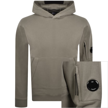 Product image for CP Company Diagonal Raised Hoodie Grey