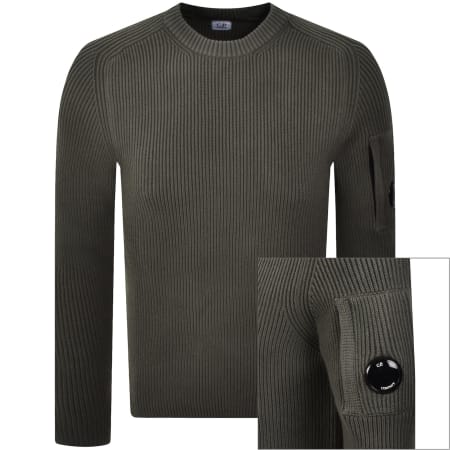 Product image for CP Company Rib Knit Jumper Grey