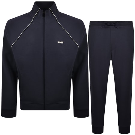 Product image for BOSS Contrast Piping Tracksuit Set Navy