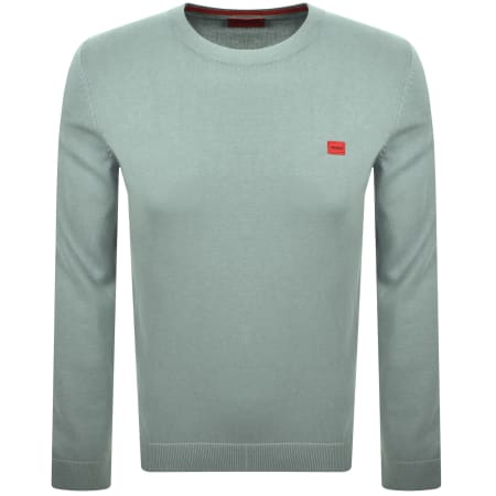 Product image for HUGO San Cassius Knit Jumper Green