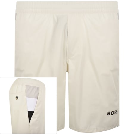Product image for BOSS Tennis Match Shorts Cream