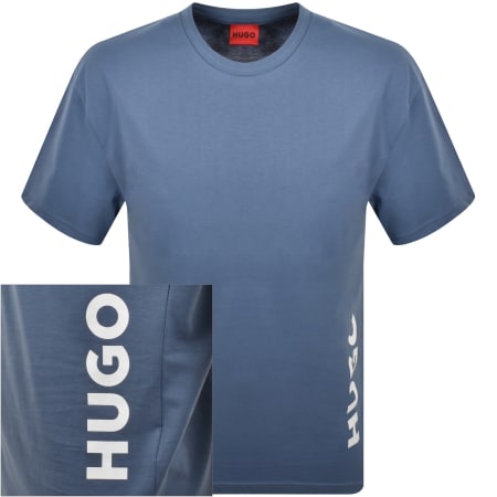 Product image for HUGO Relaxed Sun Protected T Shirt Blue
