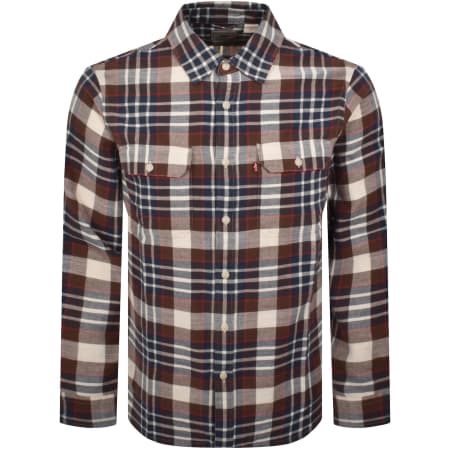 Product image for Levis Jackson Worker Long Sleeve Shirt Brown