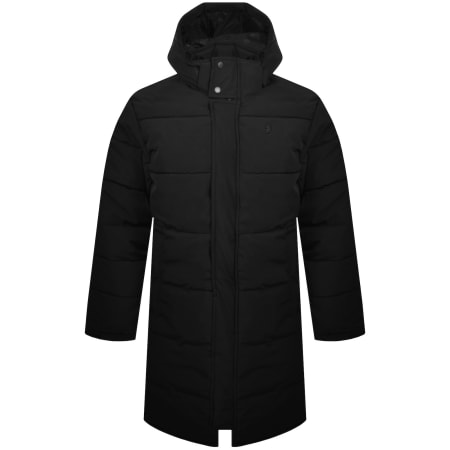 Product image for Luke 1977 Long Auckland Quilted Jacket Black