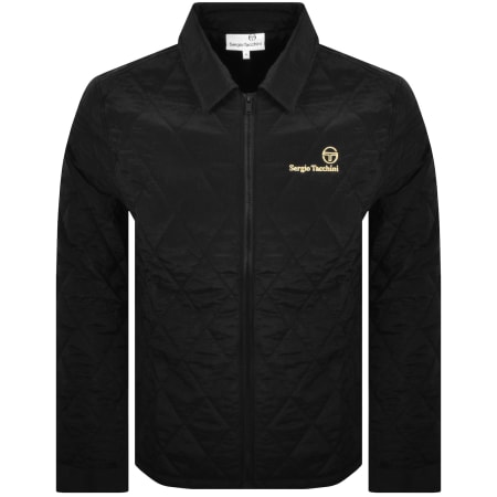 Product image for Sergio Tacchini Quilted Overshirt Black