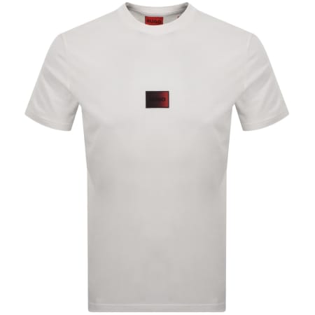 Product image for HUGO Danotie Crew Neck T Shirt White