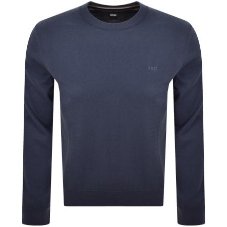 Product image for BOSS Upacas Knit Jumper Blue