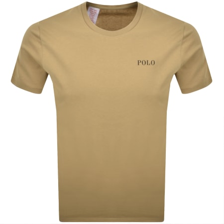 Product image for Ralph Lauren Crew Neck T Shirt Beige