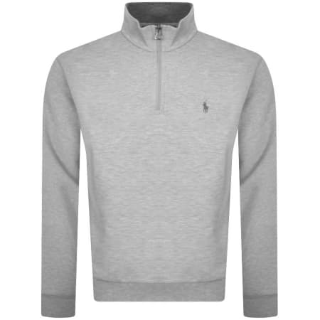 Product image for Ralph Lauren Half Zip Sweatshirt Grey