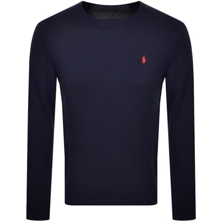 Product image for Ralph Lauren Crew Neck Knit Jumper Navy