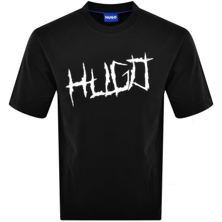 Product image for HUGO Blue Namerix T Shirt Black