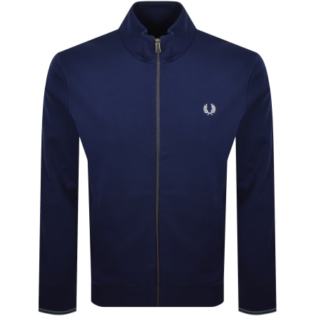 Product image for Fred Perry Zip Through Sweatshirt Navy