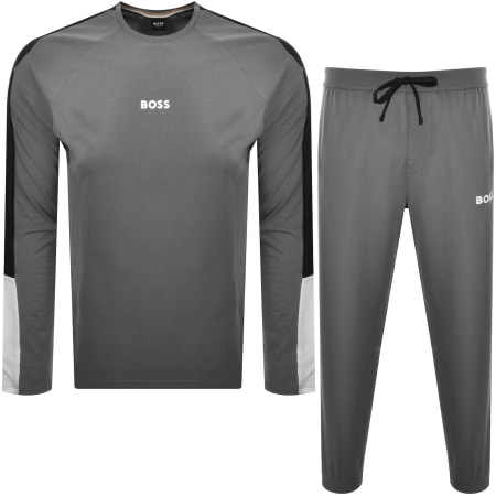 Product image for BOSS Balance T Shirt And Joggers Set Grey