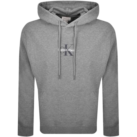 Product image for Calvin Klein Jeans Logo Hoodie Grey
