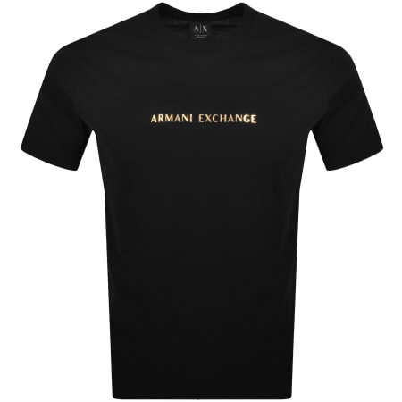 Product image for Armani Exchange Logo T Shirt Black