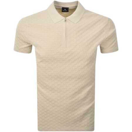 Product image for Paul Smith Short Sleeved Polo T Shirt Beige