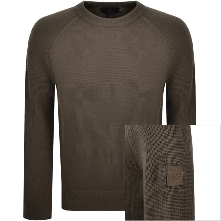 Product image for Belstaff Aspect Knit Jumper Brown