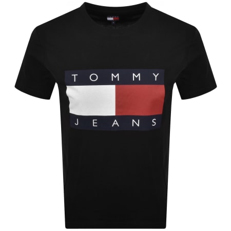 Product image for Tommy Jeans Big Flag T Shirt Black