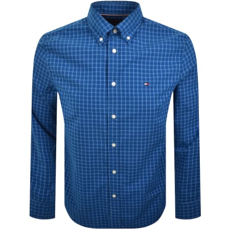 Product image for Tommy Hilfiger Core Tattersal Check Shirt Blue