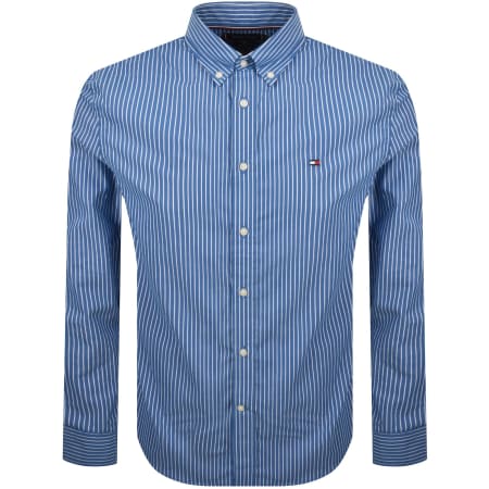 Product image for Tommy Hilfiger Core Hairline Stripe Shirt Blue