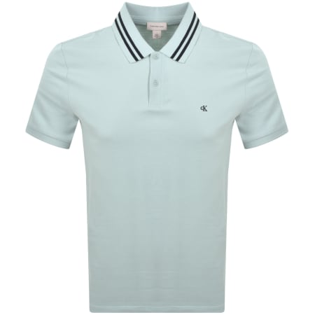 Product image for Calvin Klein Jeans Tipped Polo Misty Blue
