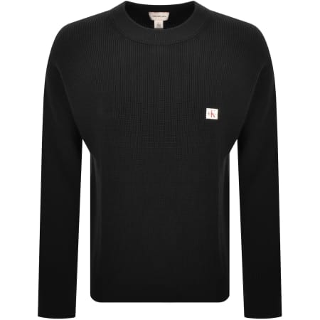 Product image for Calvin Klein Jeans Waffle Jumper Black