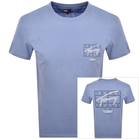Product image for Tommy Jeans Signature Spray T Shirt Blue