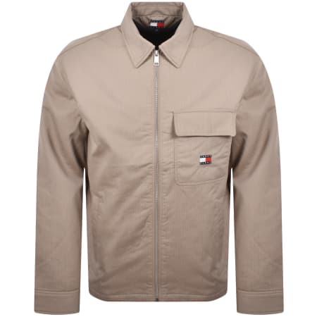 Product image for Tommy Jeans Padded Corduroy Overshirt Brown