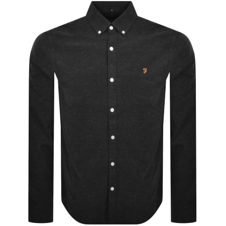 Product image for Farah Steen Long Sleeve Shirt Grey