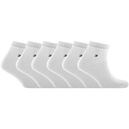 Product image for Tommy Hilfiger 6 Pack Ankle Socks White