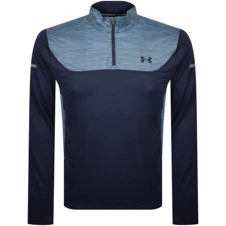 Product image for Under Armour Tech Utility Quarter Zip T Shirt Blue