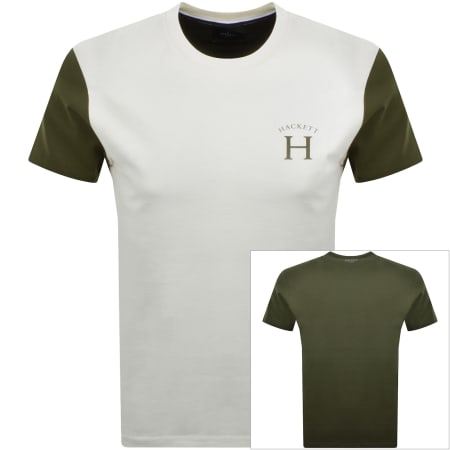 Product image for Hackett Multi T Shirt Off White