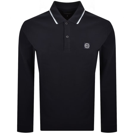 Product image for Marshall Artist Siren Tipped Polo T Shirt Navy