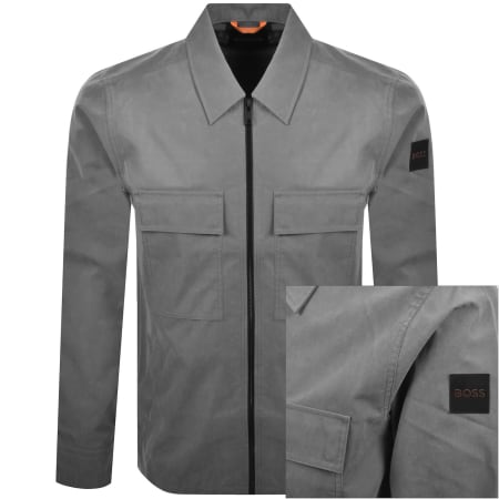Product image for BOSS Lozzy M Overshirt Grey