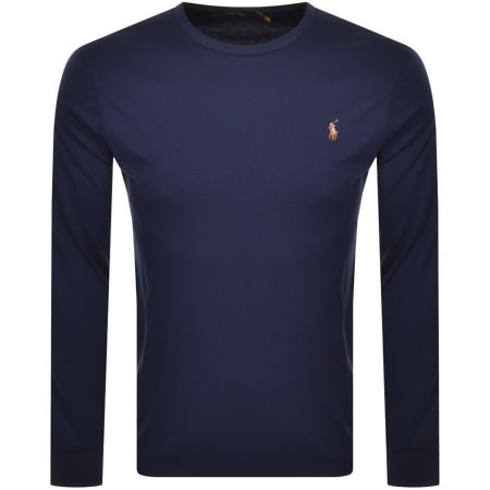 Product image for Ralph Lauren Long Sleeved T Shirt Navy
