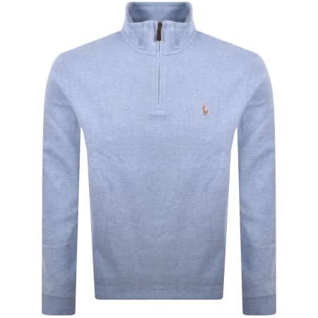 Product image for Ralph Lauren Crew Neck Knit Jumper Blue