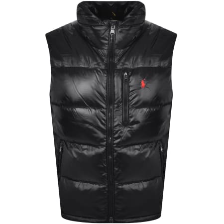 Product image for Ralph Lauren Full Zip Gilet Black