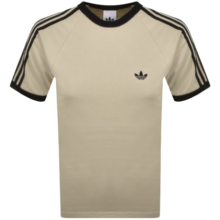 Product image for adidas Originals 3 Stripes T Shirt Stone Khaki