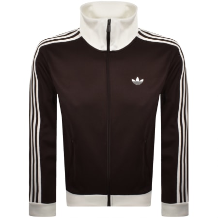 Product image for adidas Originals Three Stripes Track Top Brown