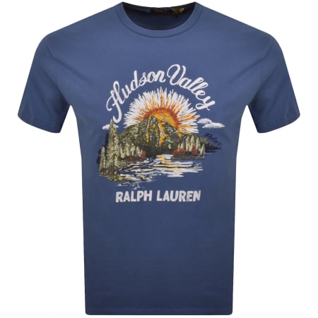 Product image for Ralph Lauren Graphic T Shirt Blue