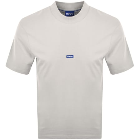 Product image for HUGO Blue Nieros Logo T Shirt White